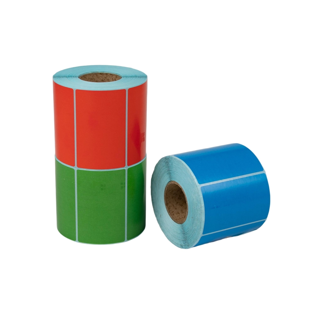 80 mm rouleau d’étiquettes thermiques multicolore en gros