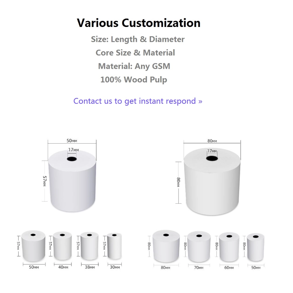 80mm caisse enregistreuse rouleau thermique en gros
