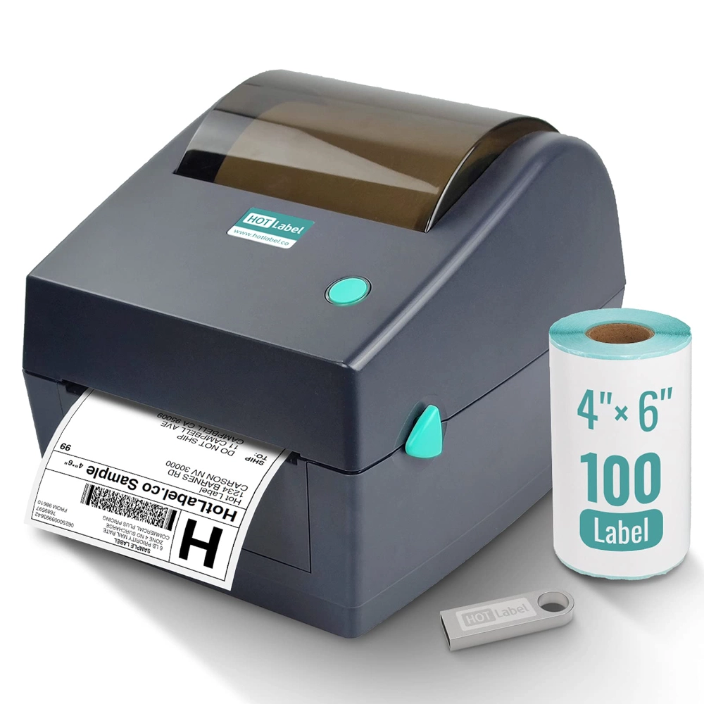 Autocollant en papier adhésif en rouleau d’étiquettes thermiques directes