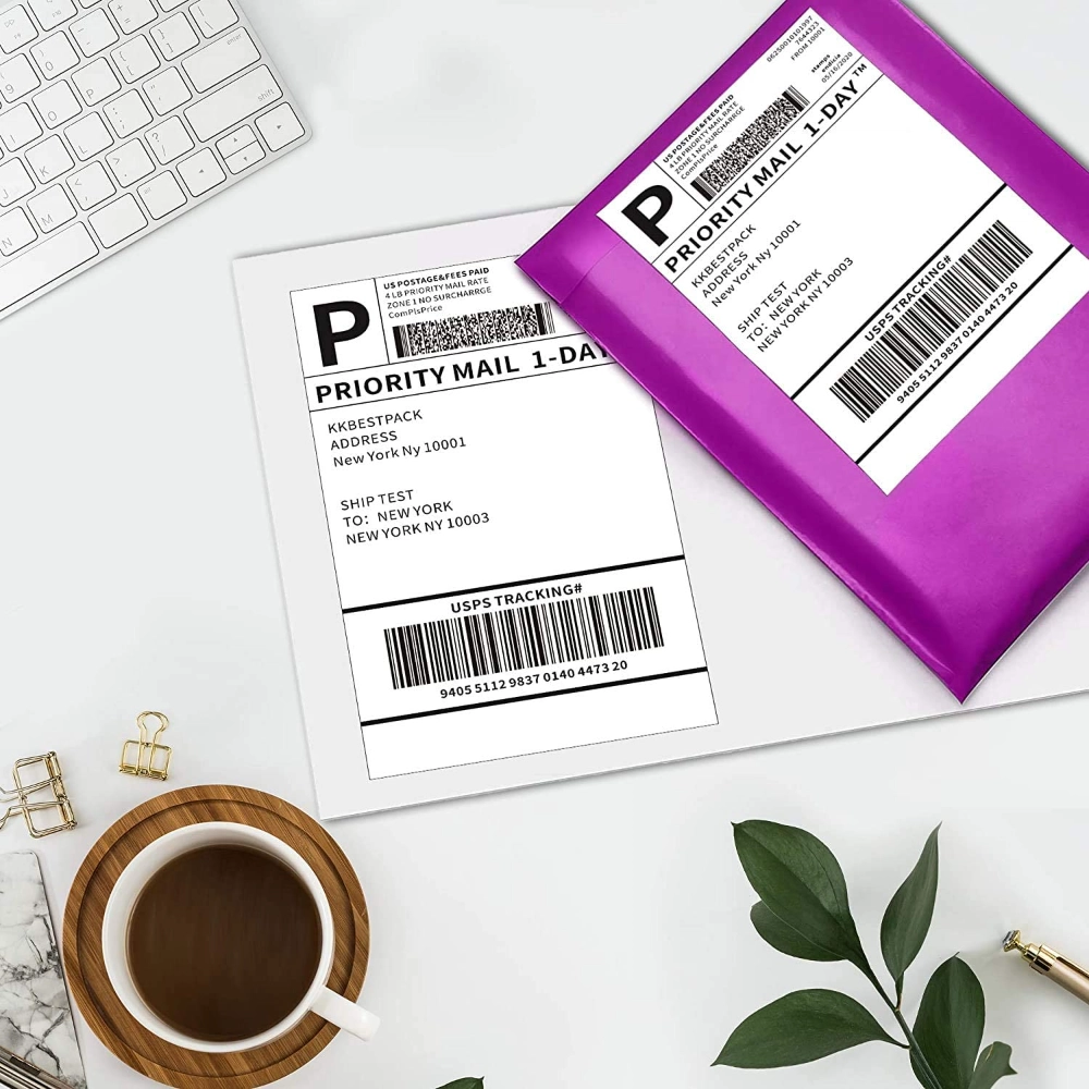 100x150 Autocollant d’étiquette d’expédition de code-barres étanche