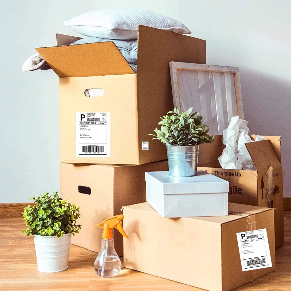 A6 Étiquette en papier thermique direct adhésif