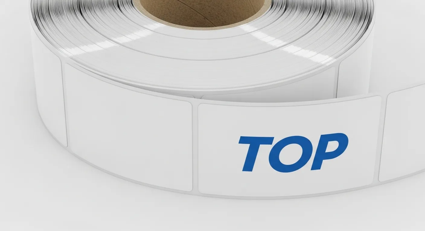 Étiquette enduite TOP