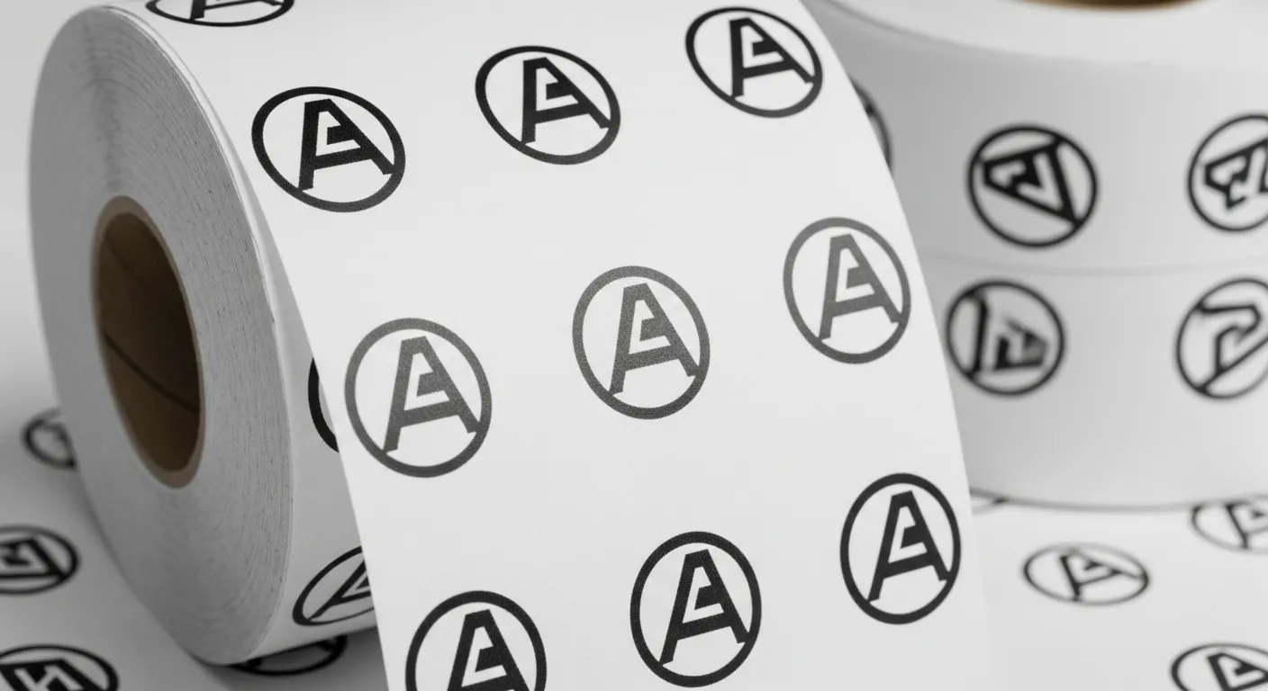 Rouleau thermique imprimé logo