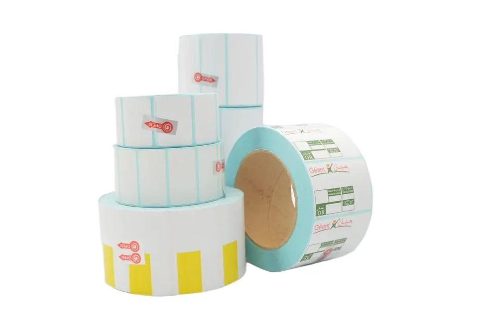 Étiquette thermique imprimée personnalisée en usine