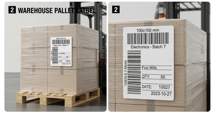 100Étiquette thermique x150